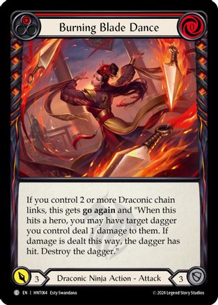 Image of Burning Blade Dance (Red) [HNT064] (The Hunted)