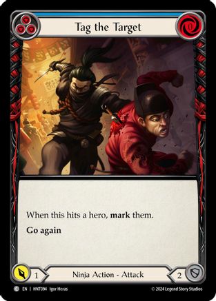 Image of Tag the Target (Blue) [HNT094] (The Hunted)  Rainbow Foil