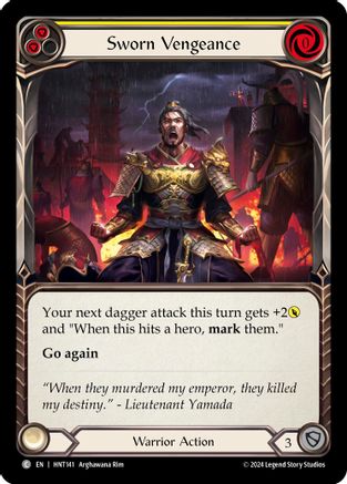 Image of Sworn Vengeance (Yellow) [HNT141] (The Hunted)