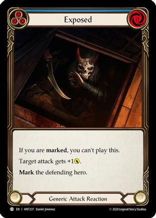 Image of Exposed (Blue) [HNT237] (The Hunted)  Rainbow Foil