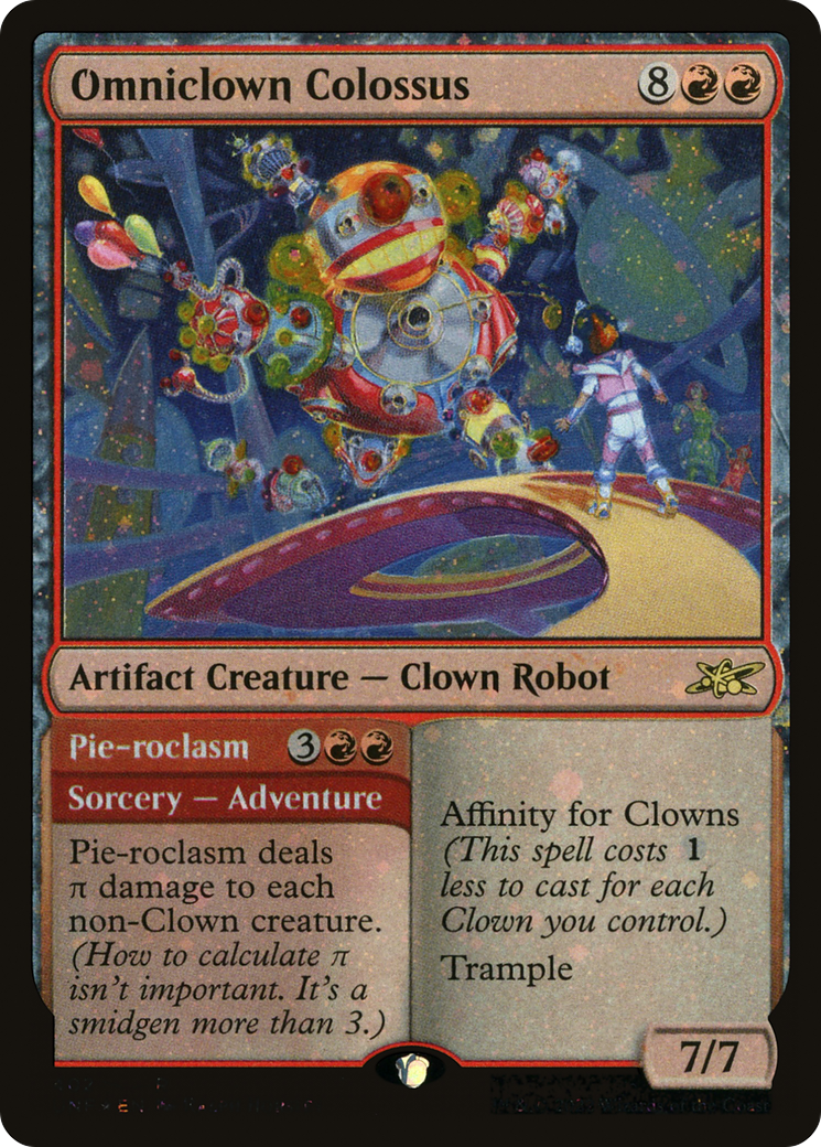 Image of Omniclown Colossus // Pie-roclasm (Galaxy Foil) [Unfinity]