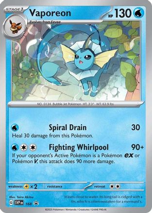 Image of Vaporeon (SVP168) [Scarlet & Violet: Black Star Promos]