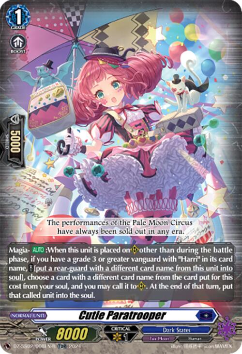 Image of Cutie Paratrooper (TDR) (DZ-SS02/008EN-R) [Stride Deckset -Harri-]