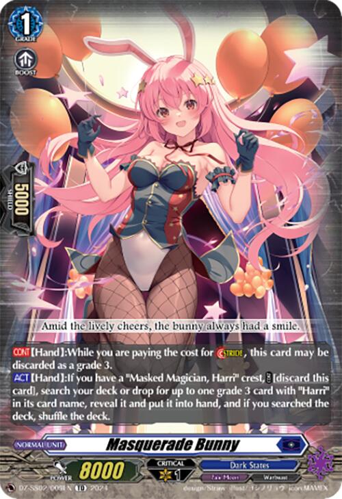 Image of Masquerade Bunny (DZ-SS02/009EN) [Stride Deckset -Harri-]
