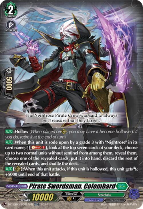 Image of Pirate Swordsman, Colombard (TDR) (DZ-SS03/002EN-R) [Stride Deckset -Nightrose-]