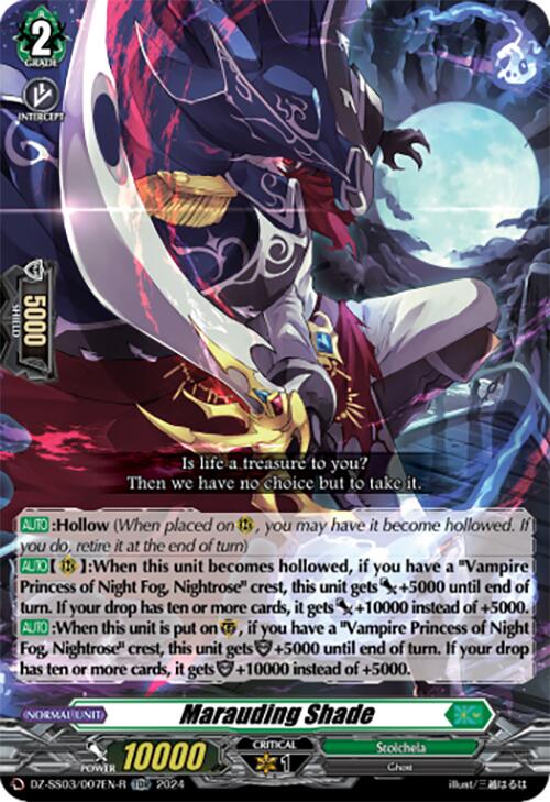 Image of Marauding Shade (TDR) (DZ-SS03/007EN-R) [Stride Deckset -Nightrose-]