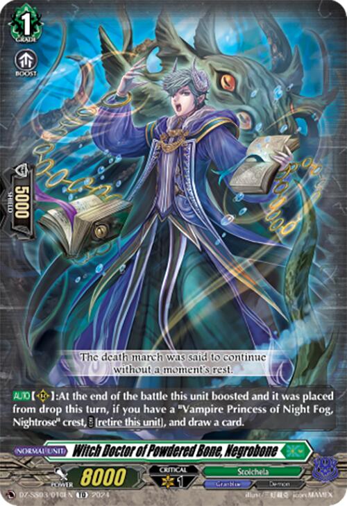 Image of Witch Doctor of Powdered Bone, Negrobone (DZ-SS03/010EN) [Stride Deckset -Nightrose-]