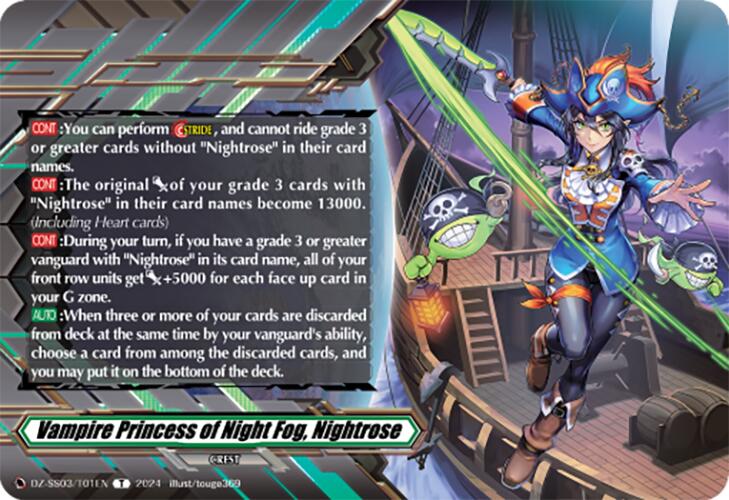 Image of Vampire Princess of Night Fog, Nightrose (Token) (DZ-SS03/T01EN) [Stride Deckset -Nightrose-]
