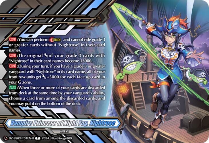 Image of Vampire Princess of Night Fog, Nightrose (Token Rare) (DZ-SS03/T01EN-R) [Stride Deckset -Nightrose-]