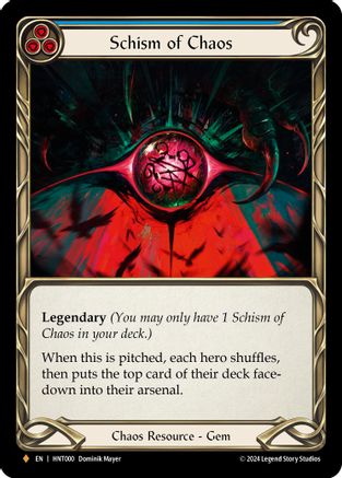 Image of Schism of Chaos [HNT000] (The Hunted)  Cold Foil