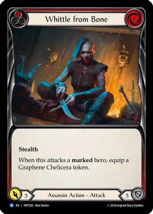 Image of Whittle from Bone (Red) [HNT020] (The Hunted)