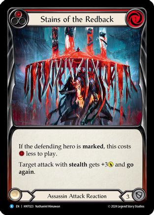 Image of Stains of the Redback (Red) [HNT023] (The Hunted)