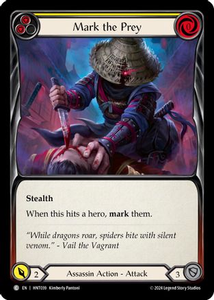 Image of Mark the Prey (Yellow) [HNT039] (The Hunted)  Rainbow Foil