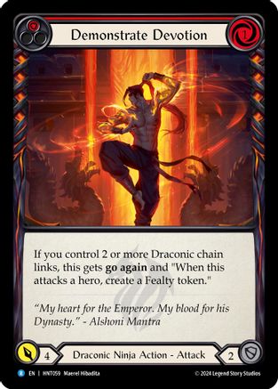 Image of Demonstrate Devotion (Red) [HNT059] (The Hunted)
