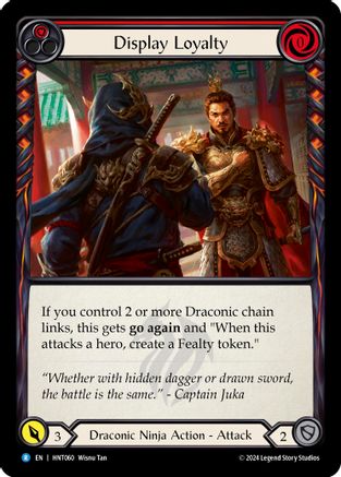 Image of Display Loyalty (Red) [HNT060] (The Hunted)