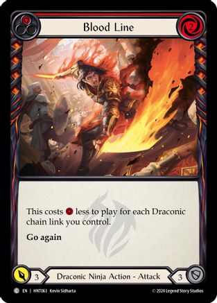 Image of Blood Line (Red) [HNT063] (The Hunted)  Rainbow Foil
