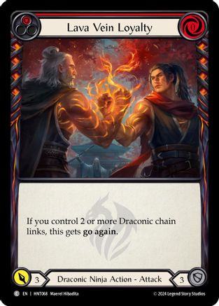 Image of Lava Vein Loyalty (Red) [HNT068] (The Hunted)  Rainbow Foil