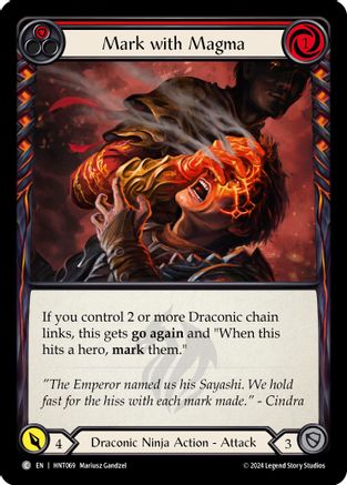 Image of Mark with Magma (Red) [HNT069] (The Hunted)