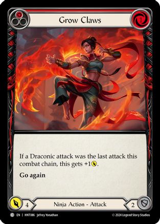 Image of Grow Claws (Red) [HNT086] (The Hunted)
