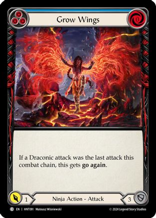 Image of Grow Wings (Blue) [HNT091] (The Hunted)  Rainbow Foil