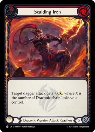 Image of Scalding Iron (Red) [HNT110] (The Hunted)  Rainbow Foil