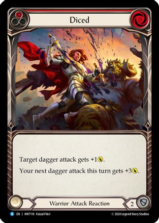 Image of Diced (Red) [HNT119] (The Hunted)  Rainbow Foil