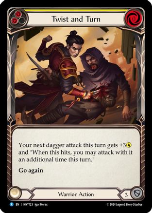 Image of Twist and Turn (Yellow) [HNT123] (The Hunted)  Rainbow Foil