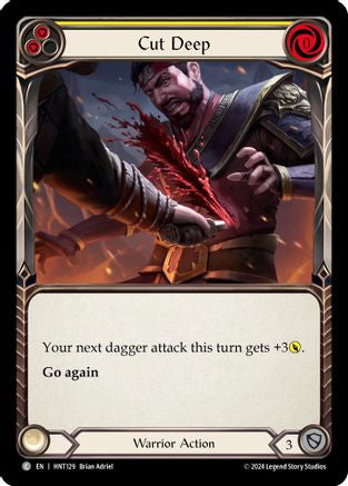Image of Cut Deep (Yellow) [HNT129] (The Hunted)  Rainbow Foil