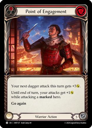 Image of Point of Engagement (Red) [HNT137] (The Hunted)  Rainbow Foil