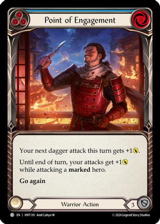 Image of Point of Engagement (Blue) [HNT139] (The Hunted)  Rainbow Foil
