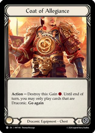 Image of Coat of Allegiance [HNT148] (The Hunted)  Cold Foil