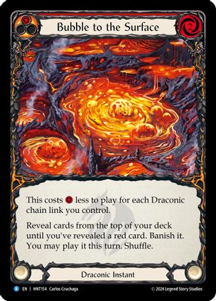 Image of Bubble to the Surface (Red) [HNT154] (The Hunted)  Rainbow Foil