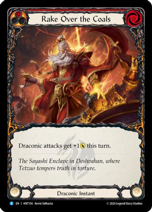 Image of Rake Over the Coals (Red) [HNT156] (The Hunted)  Rainbow Foil