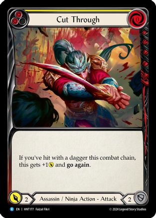 Image of Cut Through (Yellow) [HNT177] (The Hunted)  Rainbow Foil