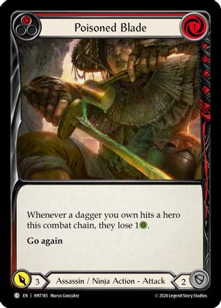 Image of Poisoned Blade (Red) [HNT185] (The Hunted)  Rainbow Foil