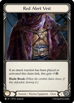 Image of Red Alert Vest [HNT193] (The Hunted)  Cold Foil