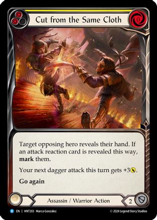 Image of Cut from the Same Cloth (Yellow) [HNT203] (The Hunted)  Rainbow Foil