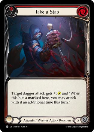 Image of Take a Stab (Red) [HNT211] (The Hunted)