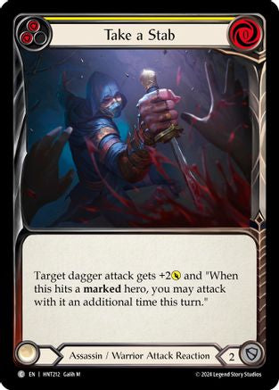 Image of Take a Stab (Yellow) [HNT212] (The Hunted)