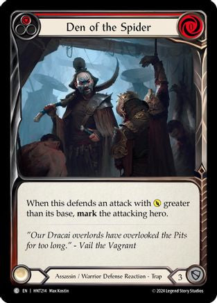 Image of Den of the Spider (Red) [HNT214] (The Hunted)  Rainbow Foil