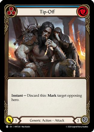 Image of Tip-Off (Blue) [HNT234] (The Hunted)  Rainbow Foil