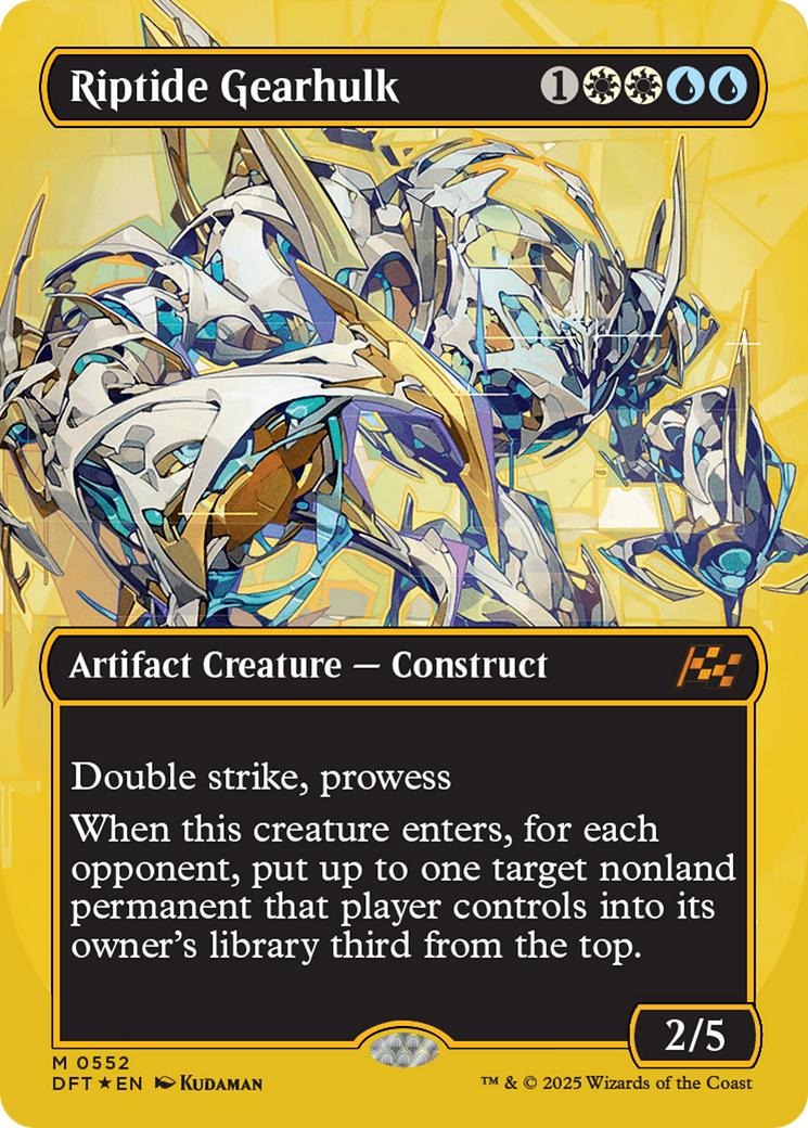 Image of Riptide Gearhulk (Borderless) (First-Place Foil) [Aetherdrift]