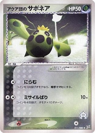 Image of Team Aqua's Cacnea (011/080) - Magma VS Aqua Two Ambitions 1st Edition