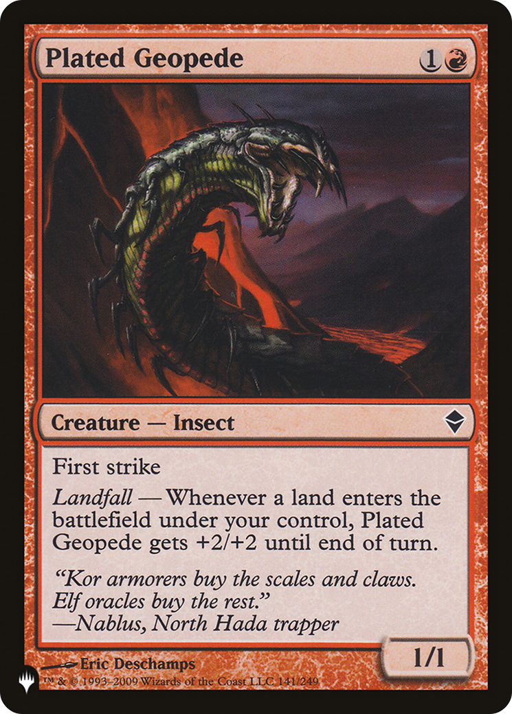 Image of Plated Geopede [The List]