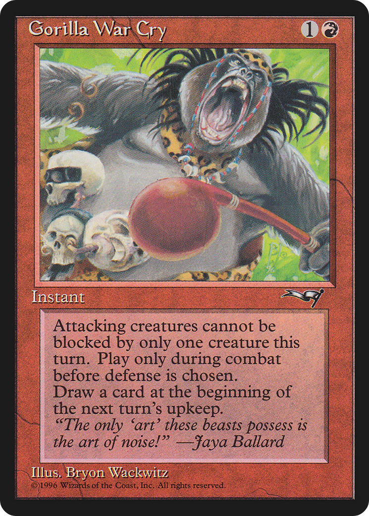 Image of Gorilla War Cry (Red Rattle Drum) [Alliances]