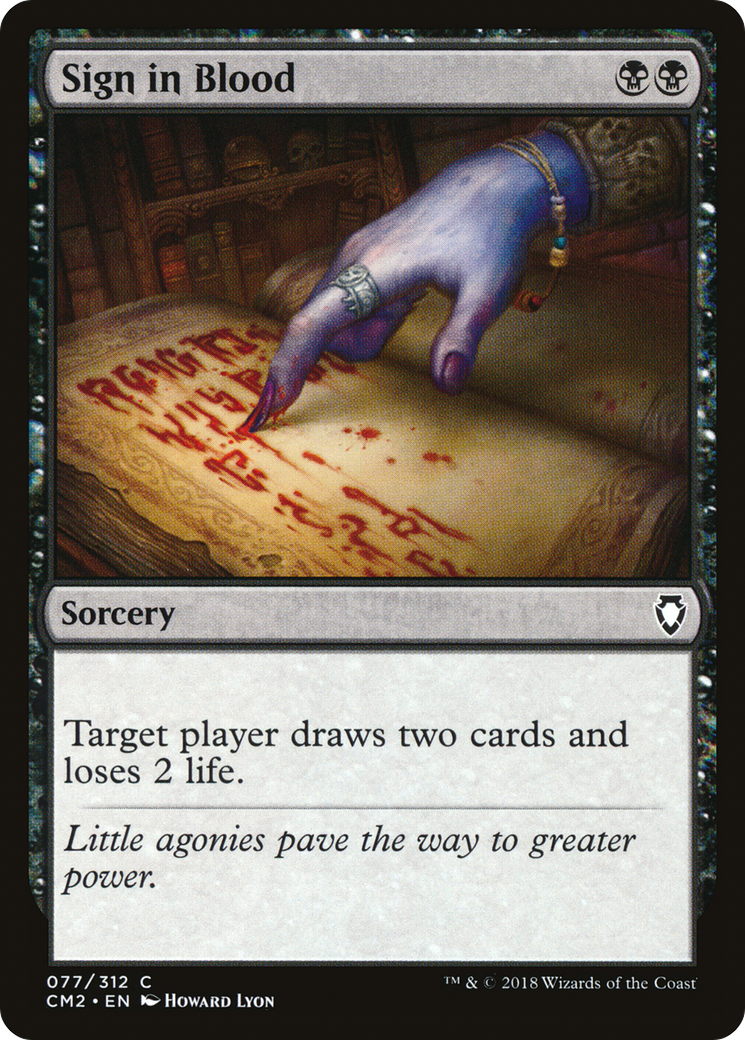 Image of Sign in Blood [Commander Anthology Volume II]