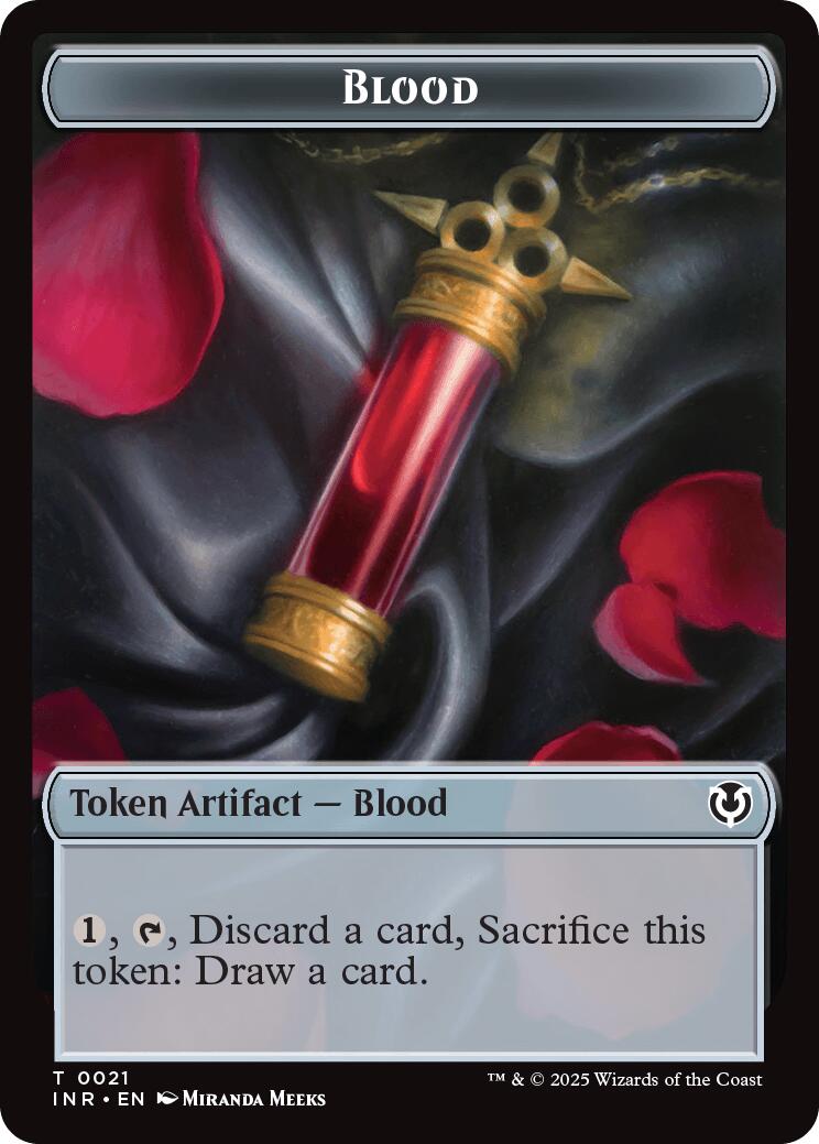 Image of Blood // Vampire (0007) Double-Sided Token [Innistrad Remastered Tokens]