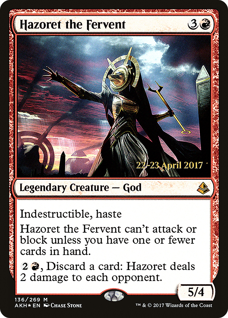 Image of Hazoret the Fervent [Amonkhet Prerelease Promos]