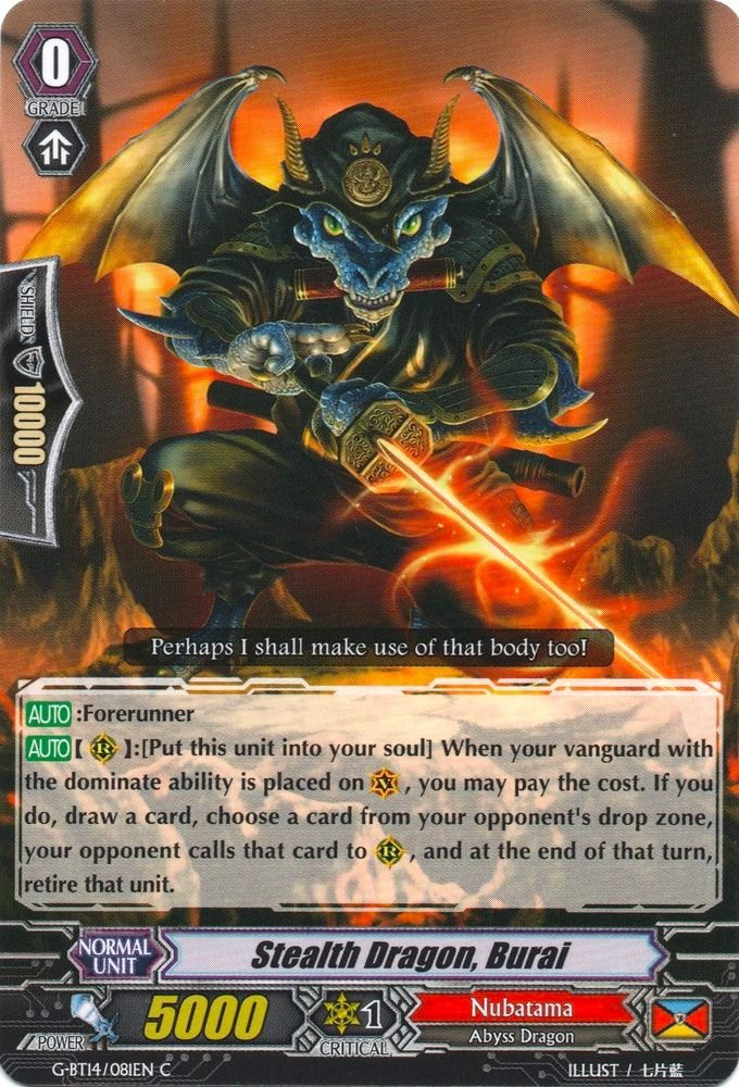 Image of Stealth Dragon, Burai (G-BT14/081EN) [Divine Dragon Apocrypha]