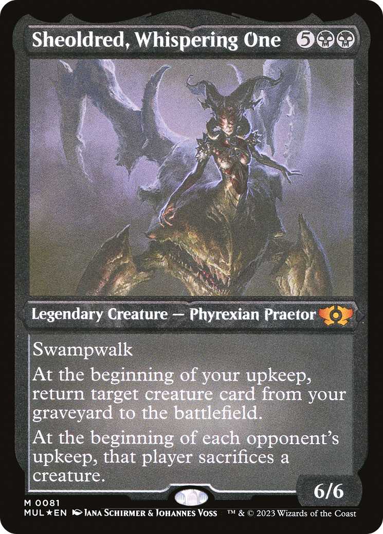 Image of Sheoldred, Whispering One (Foil Etched) [Multiverse Legends]